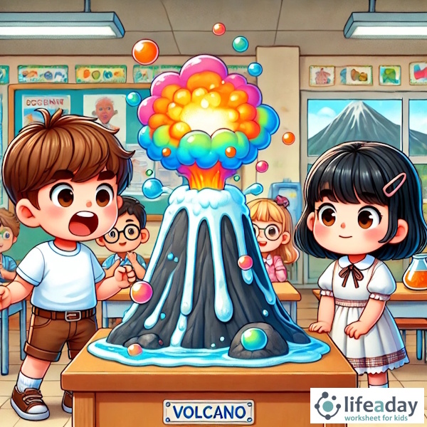 การ์ตูนสำหรับเด็ก ในรูปแบบ นิทานการ์ตูนสองภาษา เรื่อง Amazing Science Experiment หน้า 4